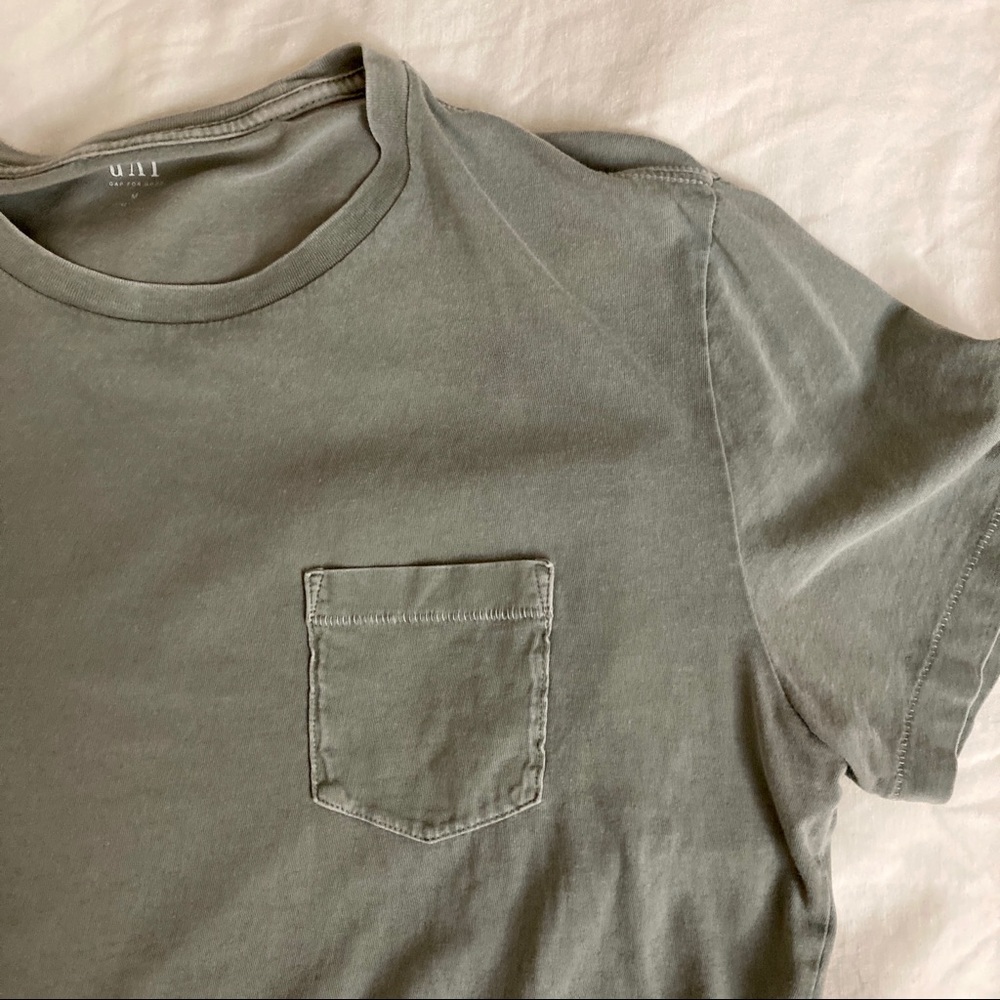 Men’s GAP Pocket T-Shirt Moss Green